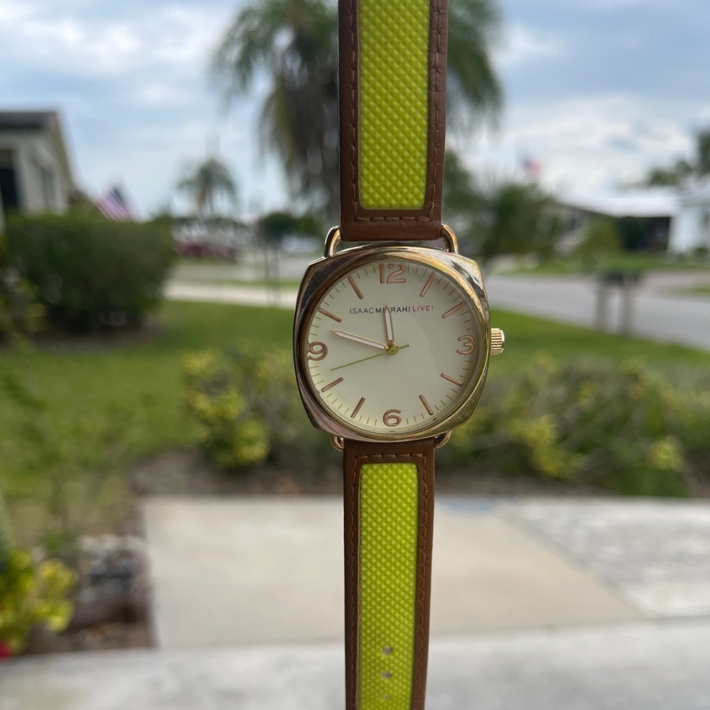 ISAAC MIZRAHI LIVE! Genuine Leather Watch - Picture 8 of 12